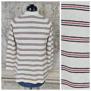 Vintage 1970s Striped Top Beatnik Women's S vtg 70s Academia Mod Raglan Pullover